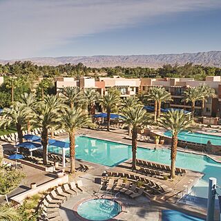 Marriott's Shadow Ridge II - The Enclaves &mdash; Pool Area With Umbrellas and Loungers