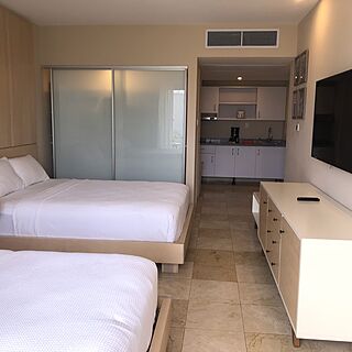 The Mill Resort & Suites — Sample unit with two queen beds
