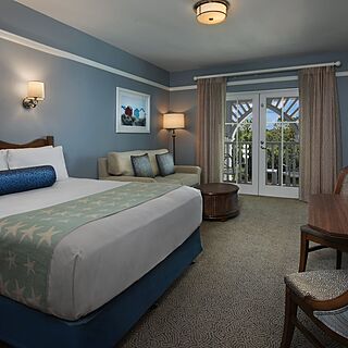 Disney's Beach Club Villas — Sample studio unit (second bedroom in two-bedroom lock-offs)