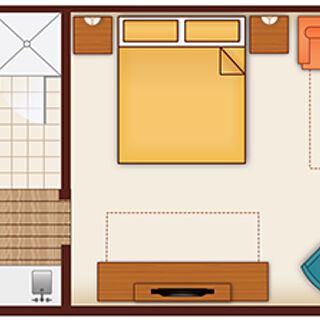 Disney's Polynesian Villas & Bungalows — Studio floorplan