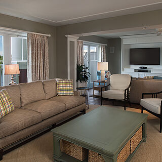 Disney's BoardWalk Villas — Sample living area in the three-bedroom villa.