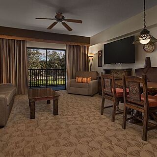 Disney's Animal Kingdom Villas - Jambo House &mdash; Sample Living Area