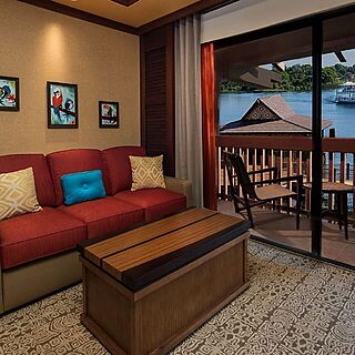 Disney's Polynesian Villas & Bungalows — Sample Studio Living Area