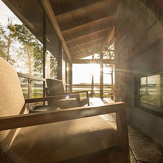 Copper Creek Villas & Cabins at Disney's Wilderness Lodge — Sample Cabin Patio