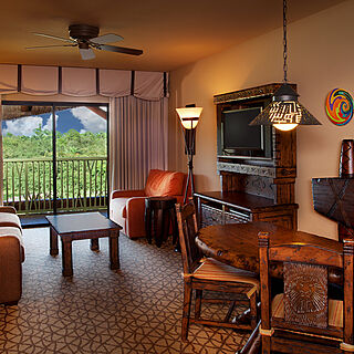 Disney's Animal Kingdom Villas - Kidani Village — Sample One-Bedroom Villa Living Area