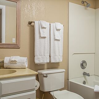 Orbit One Vacation Villas — Sample Bathroom