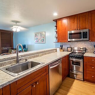 Kapulanikai Vacation Suites — Sample Kitchen