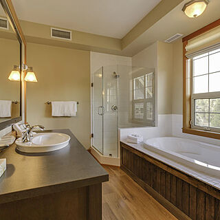 Predator Ridge - Falcon Point Cottages — Sample Bathroom