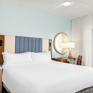 Marriott's SurfWatch &mdash; Sample Master Bedroom with Attached Balcony