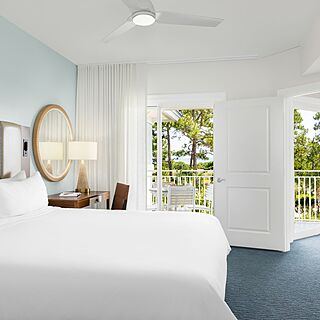 Marriott's SurfWatch &mdash; Sample Master Bedroom with Attached Balcony