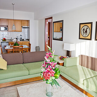 Mayan Palace Mazatlan &mdash; Living area in one- and two-bedroom suites