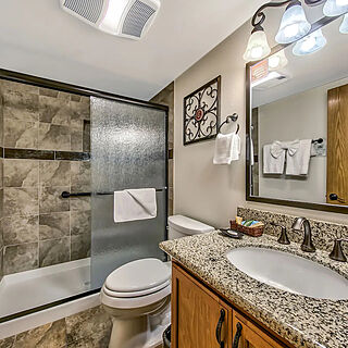 Tahoe Beach & Ski Club — Sample Bathroom