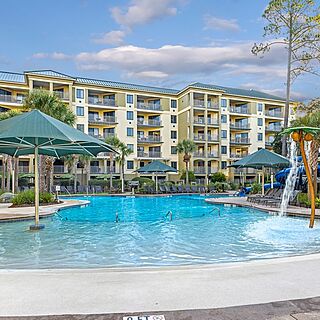 Marriott's Barony Beach Club — Walk-In Pool With Water Slide