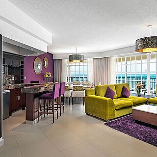 El Cid Hotel Marina Riviera Maya — Sample Living Area