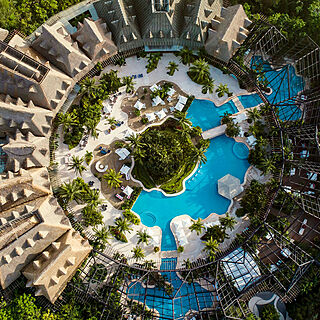 The Grand Mayan at Vidanta Riviera Maya &mdash; The Grand Mayan Sanctuary Pool Aerial
