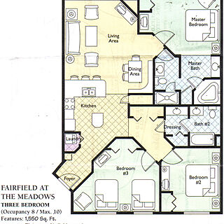Wyndham Branson at the Meadows &mdash; Unit Floor Plan