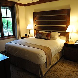 King bed in master bedroom
