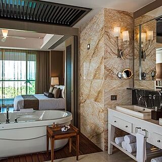 Kingdom of the Sun — Sample Bedroom and Bathroom
