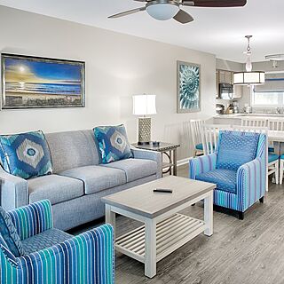 Club Wyndham Ocean Ridge — Sample Living Area