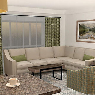 Bluegreen's StreamSide at Vail — Sample Living Area Rendering