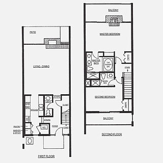 Arroyo Roble Resort — Two-Story Villa Floorplan