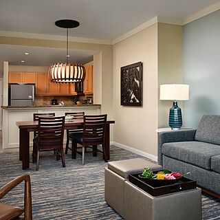 The Westin Kaanapali Ocean Resort Villas — Sample Living and Dining Area