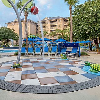 Marriott's Grande Ocean — Kid's Splash Pad With Shaded Seating