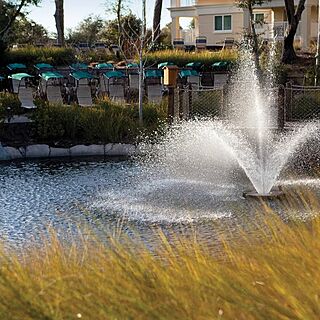 Marriott's OceanWatch Villas at Grande Dunes — Lounge Area with Pond View