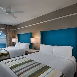 Marriott's OceanWatch Villas at Grande Dunes — Sample Bedroom with Doubles