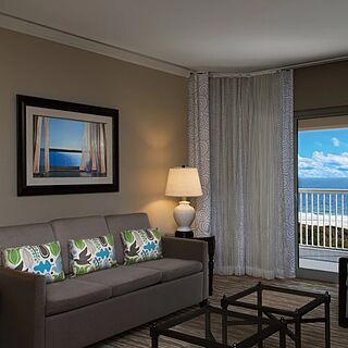 Marriott's OceanWatch Villas at Grande Dunes — Sample Living Area