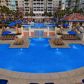 Marriott's OceanWatch Villas at Grande Dunes — Pool With Loungers and Umbrellas