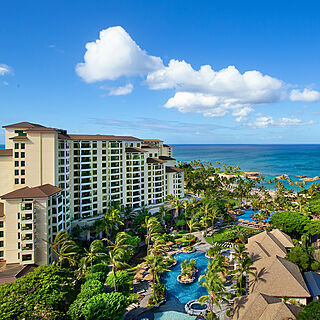 Marriott's Ko Olina Beach Club — Resort Grounds Beach and Pool View