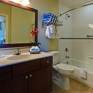 Club Wyndham Oceanside Pier Resort — Sample Bathroom