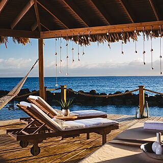 Renaissance Wind Creek Aruba - Ocean Suites — Private Cabana With Hammock and Ocean View