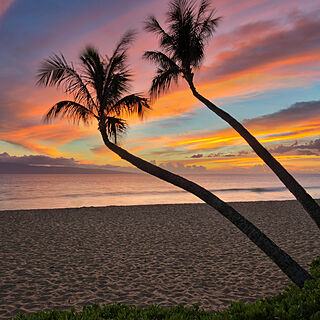 Marriott's Maui Ocean Club - Molokai, Maui & Lanai Towers — Beach Sunset