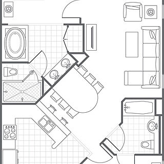 Marriott's Newport Coast Villas &mdash; 2 Bedroom Villa Floorplan