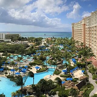 Marriott's Aruba Surf Club — Pool and Ocean View from Unit