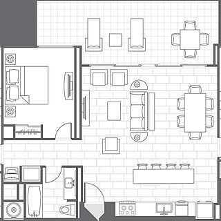 Marriott's Crystal Shores — 3 Bedroom Villa Floorplan