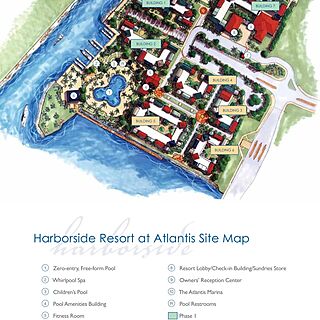 Harborside Resort at Atlantis &mdash; Sitemap