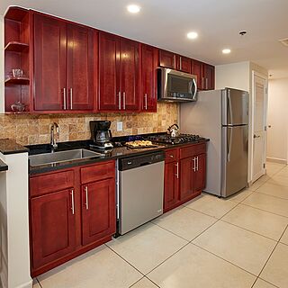 Divi Village Golf and Beach Resort &mdash; Sample 2-bedroom golf suite kitchen