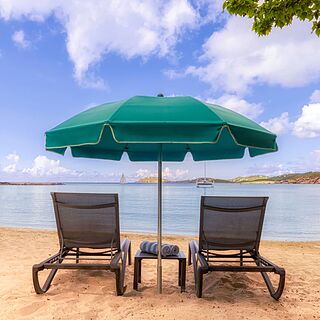 Marriott's Frenchman's Cove — Beach With Loungers and Umbrellas