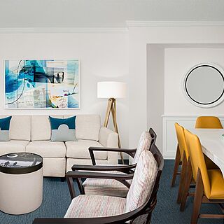 Marriott's SurfWatch &mdash; Sample Living and Dining Area