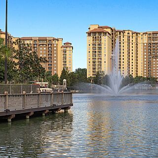 Club Wyndham Bonnet Creek Resort — Resort Grounds Waterfront View from Deck