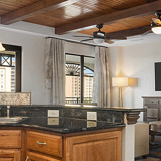 Club Wyndham Bonnet Creek Resort — Sample Presidential Unit Kitchen and Living Area