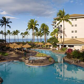 The Westin Kaanapali Ocean Resort Villas — Accessible Pool With Loungers and Cabanas Near Poolside Bar