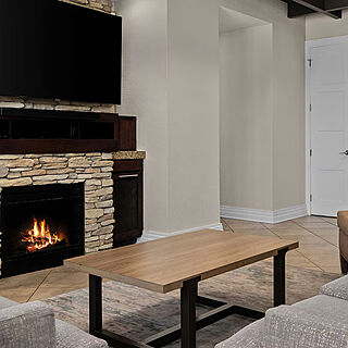 Club Wyndham Great Smokies Lodge — Sample Living Area With Fireplace (see below for unit-type specific photos)