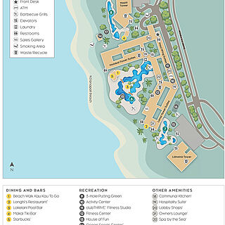 Marriott's Maui Ocean Club - Molokai, Maui & Lanai Towers — Sitemap