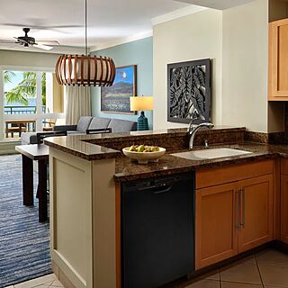 The Westin Kaanapali Ocean Resort Villas North &mdash; Sample Kitchen and Living Area