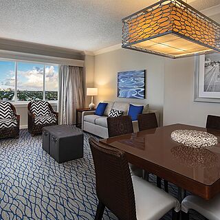 Marriott's BeachPlace Towers — Sample Living Area (see below for unit-type specific photos)