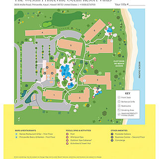 Westin Princeville Ocean Resort Villas — Sitemap
